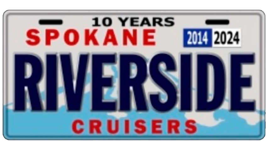 Riverside Cruisers license plate logo